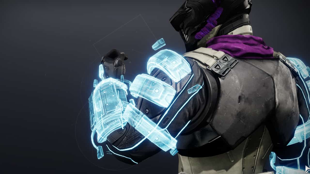 12 best Destiny 2 Titan exotics for PvP, PvE and endgame content: No Backup Plan on display.