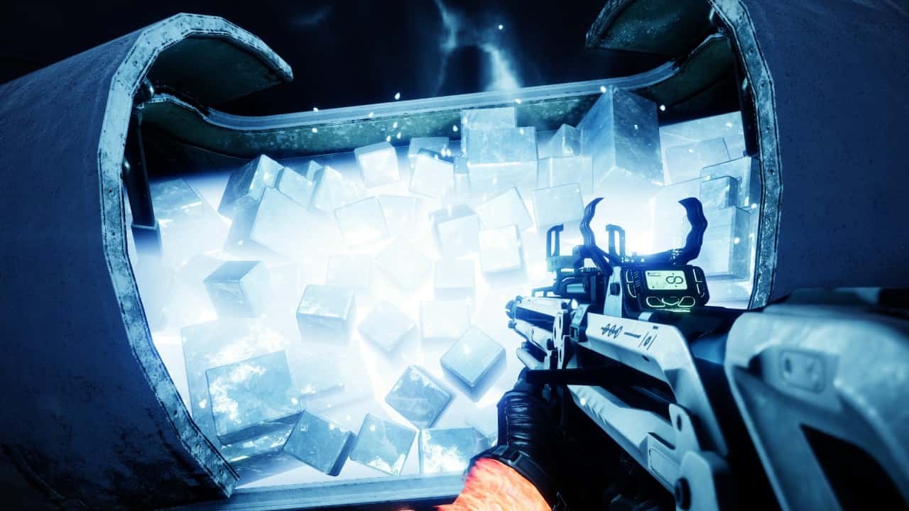 Destiny 2 best ways to get Glimmer fast: A Guardian opens a Fallen chest full of Glimmer.