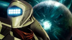 Destiny 2 Guardian standing in front of a planet