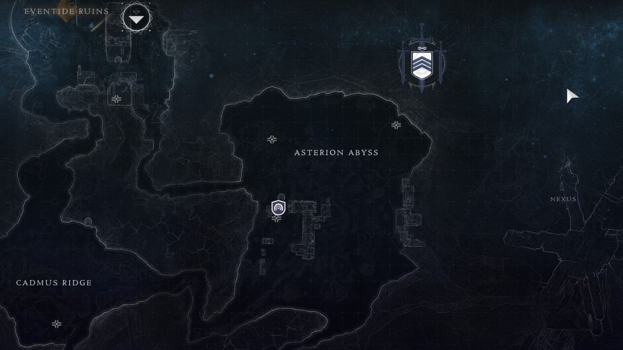 Destiny 2 Lost Sector today: The map to the Concealed Void lost sector.