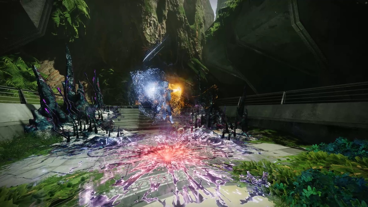 A player harnesses Light and Dark energy in the game.