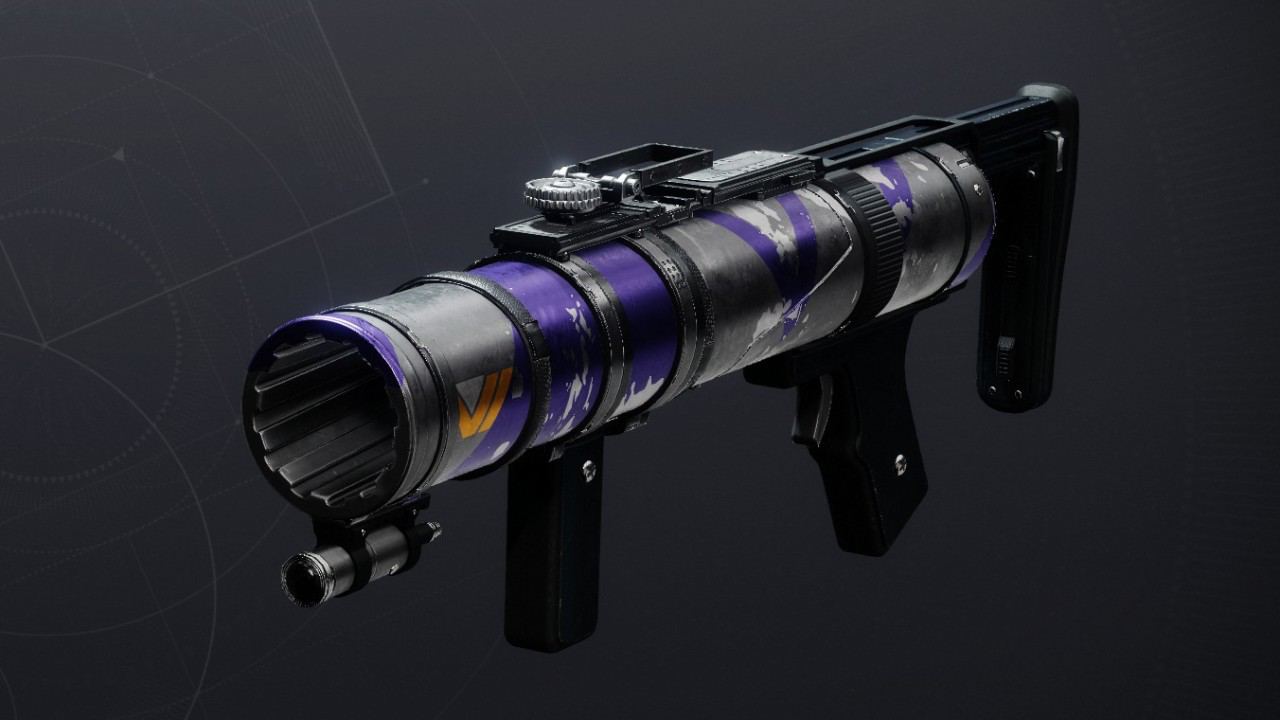 Weekly Destiny 2 Nightfall strike, Nightfall weapon and rewards: The Undercurrent grenade launcher on display.