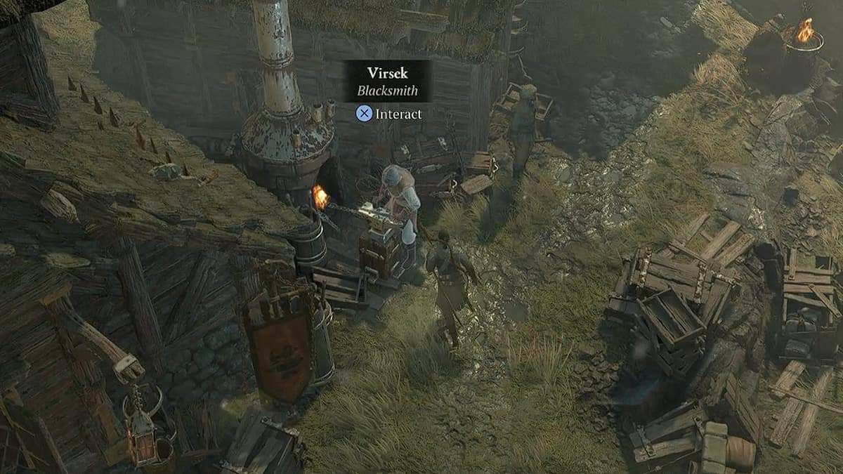 Diablo 4 Blacksmith who can upgrade gear using Forgotten Souls.