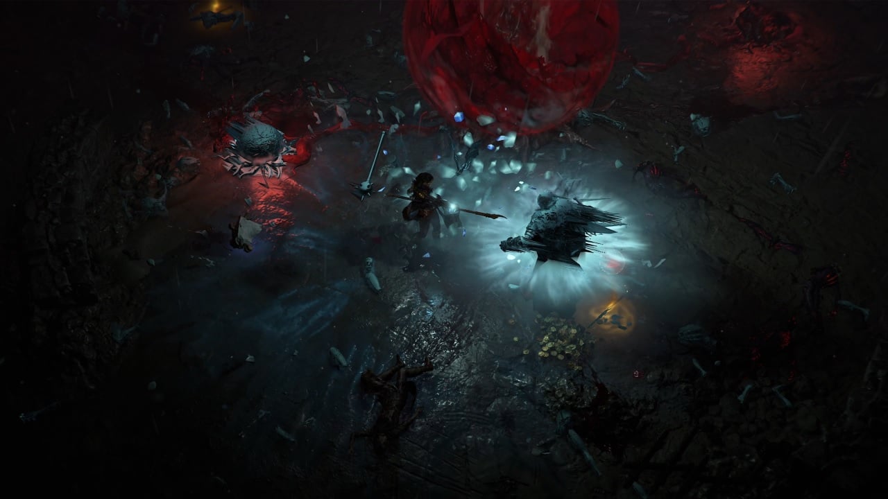 Diablo 4 Nightmare Dungeons: A player fights enemies in the game.