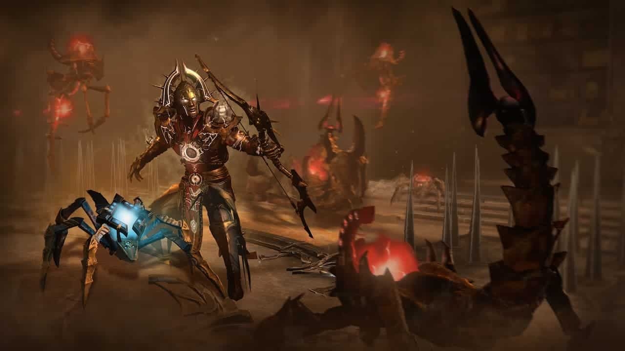 A Diablo 4 player with a Seneschal Companion in Season 3