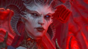 Diablo 4 review: Lilith with a red glow around her.