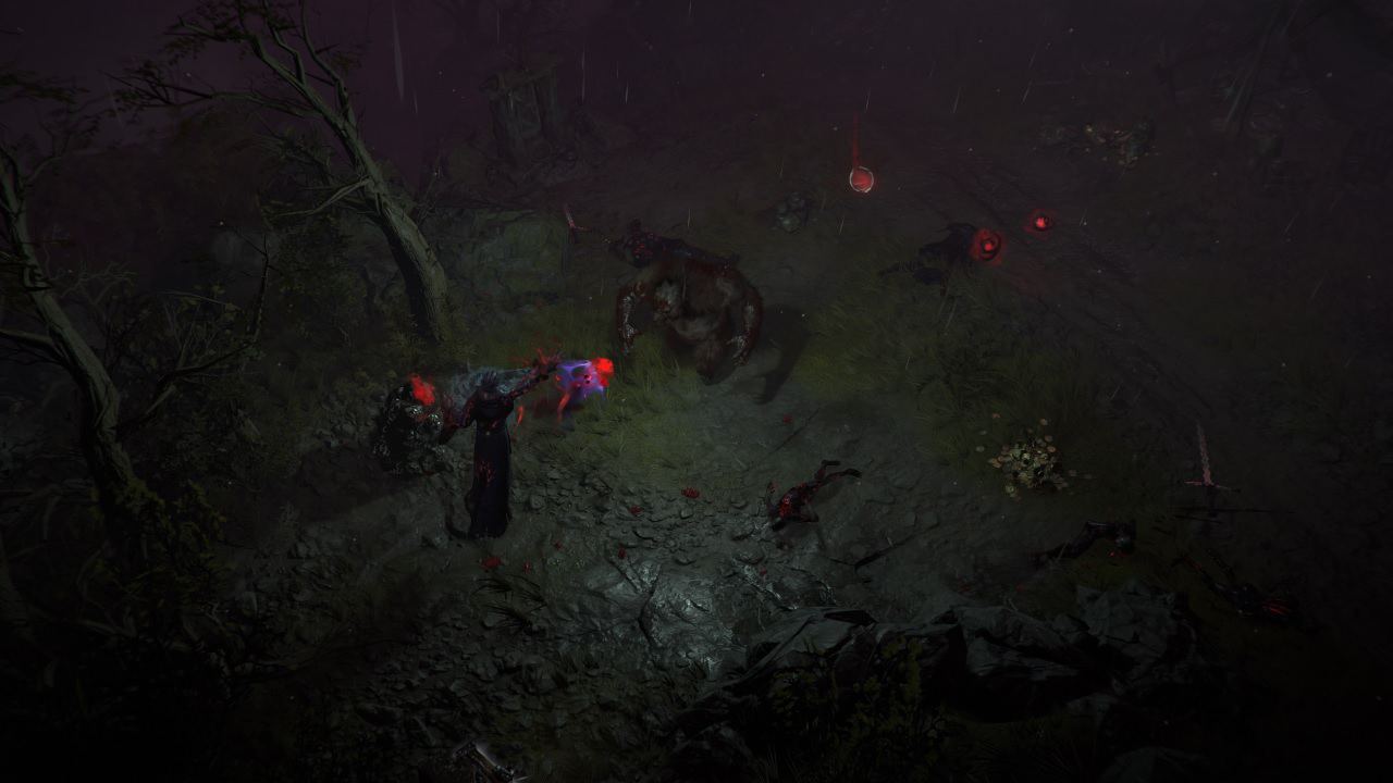Diablo 4 Season 2 start time: An image of a player fighting vampires in the game.