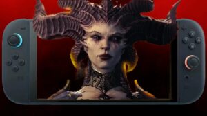 Diablo 4 antagonist Lilith on a Nintendo Switch 2