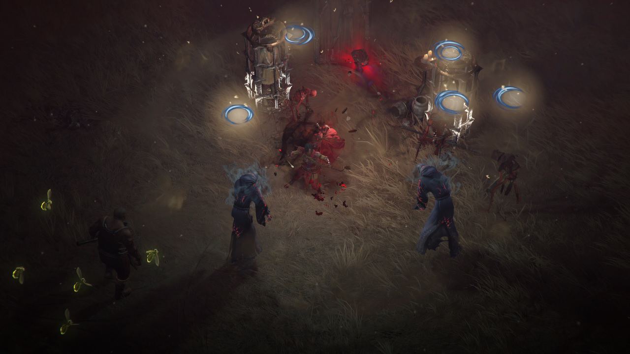 Diablo 4 Vampire powers: An image of a player using vampiric powers in the game.