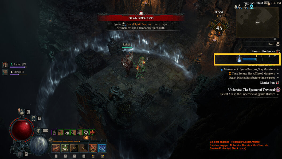 Diablo 4 Vessel of Hatred Kurast Undercity: Spiritborn and Raheir in the Undercity.