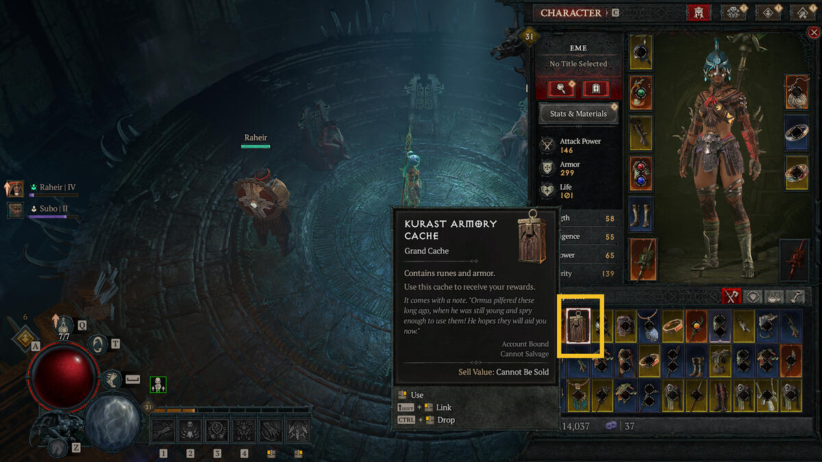 Diablo 4 Vessel of Hatred Runewords: the council in Kurast.