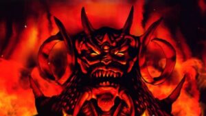 Original Diablo keyart from the 1990s.