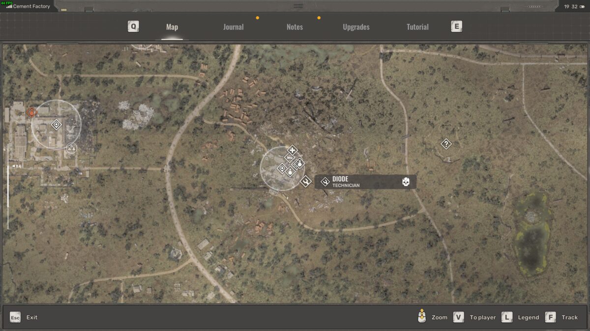 Stalker 2 technician locations: Diode location.