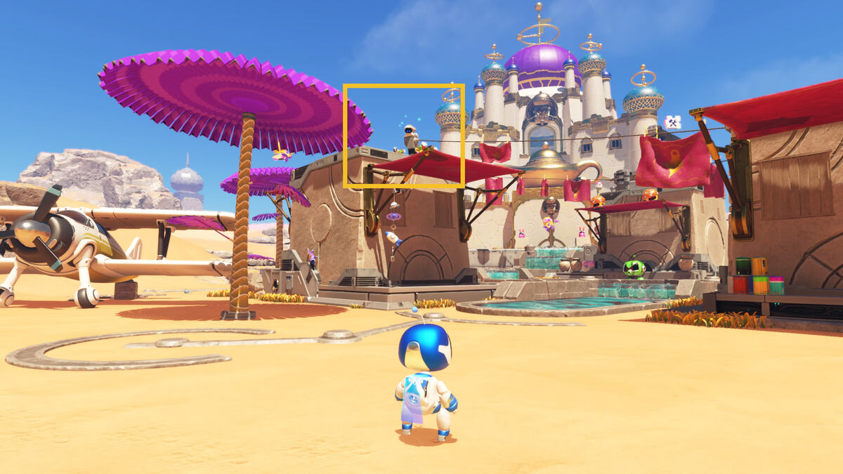 Astro Bot Djinny of the Lamp: Astro exploring the Djinny Of The Lamp level.