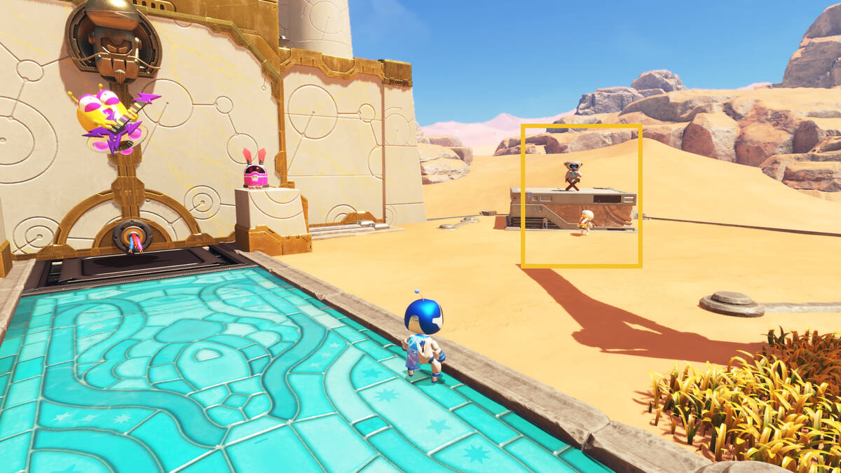 Astro Bot Djinny of the Lamp: Astro exploring the Djinny Of The Lamp level.