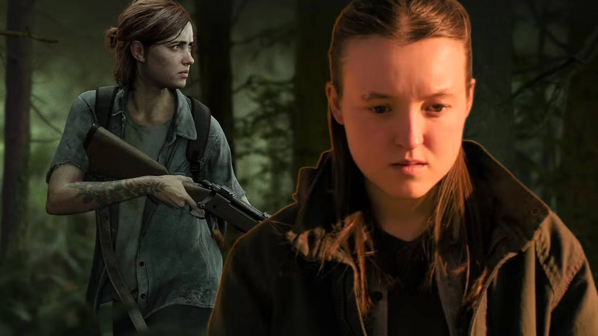 HBO The Last of Us Season 2 Ellie on top of The Last of Us Part 2 Ellie