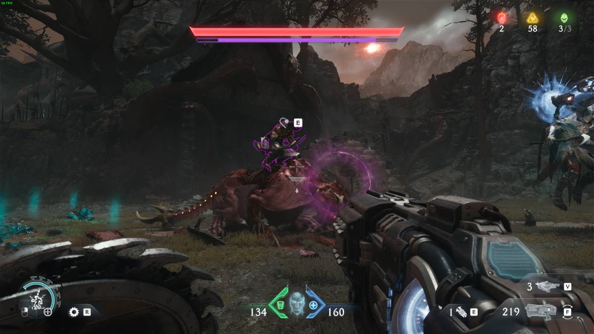 DOOM The Dark Ages Glory Kills, Executions, Glory Strikes: DOOM slayer performing a Glory Strike on an enemy.