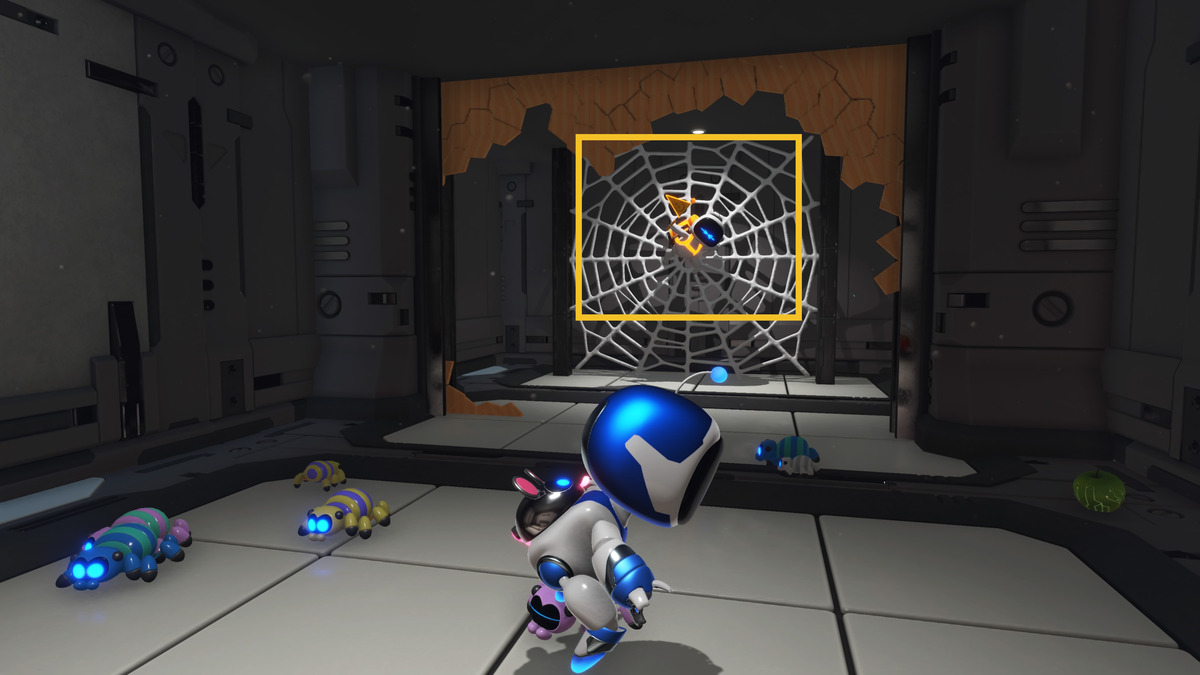 Astro Bot Downsize Surprise: Astro exploring the Downsize Surprise level.