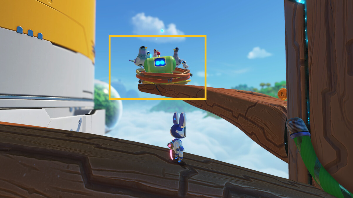 Astro Bot Downsize Surprise: Astro exploring the Downsize Surprise level.