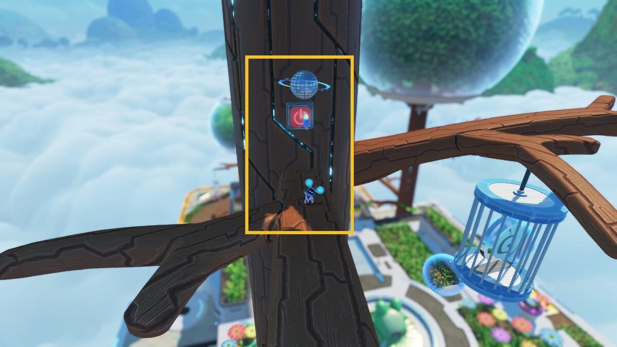 Astro Bot Downsize Surprise: Astro exploring the Downsize Surprise level.
