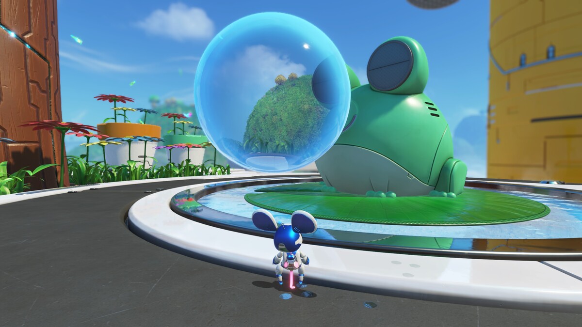 Astro Bot Downsize Surprise: Astro exploring the Downsize Surprise level.