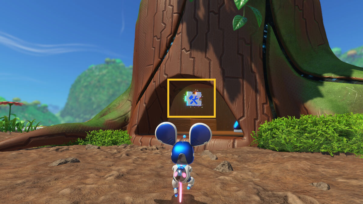 Astro Bot Downsize Surprise: Astro exploring the Downsize Surprise level.