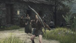 dragons dogma 2 best build archer: an archer holding a bow and arrow in DD2