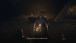 Dragon's Dogma 2 Claw Them Into Shape: Talking to Beren at his camp.