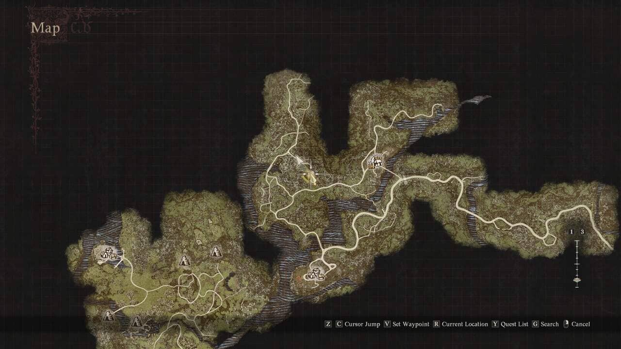 Dragon's Dogma 2 Claw Them Into Shape: The location of Beren's camp where he can be found at night.