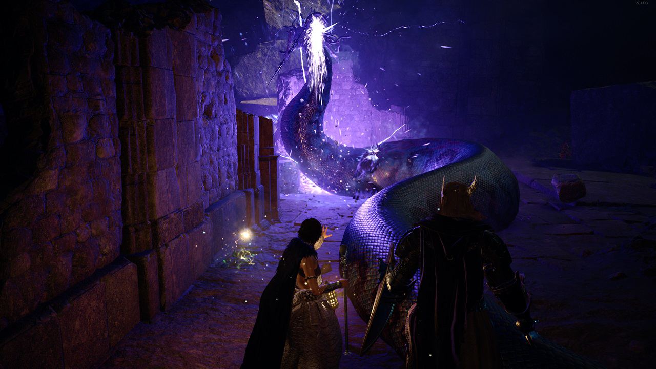 Dragon's Dogma 2 Medusa head: Medusa fights the player in the game. Image captured by VideoGamer.