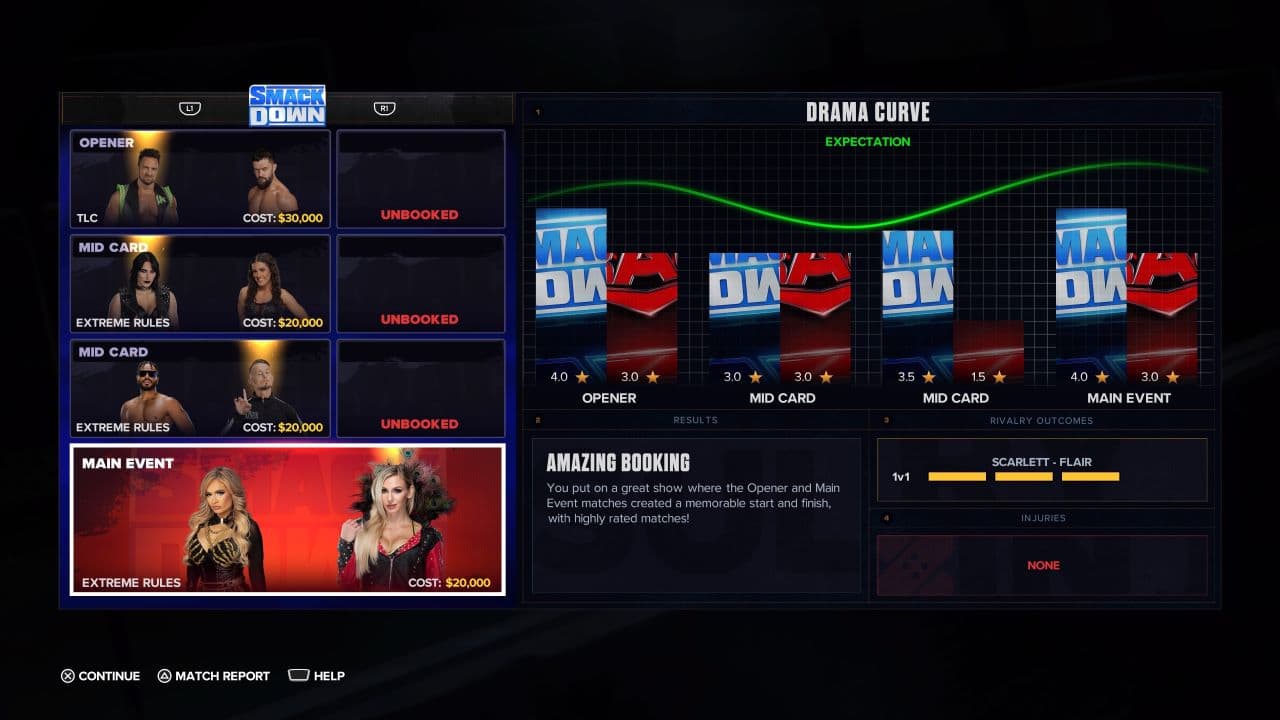 drama curve mygm wwe 2k24