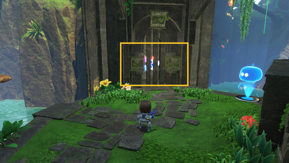 Astro Bot Dude Raiding: Astro exploring the jungle.