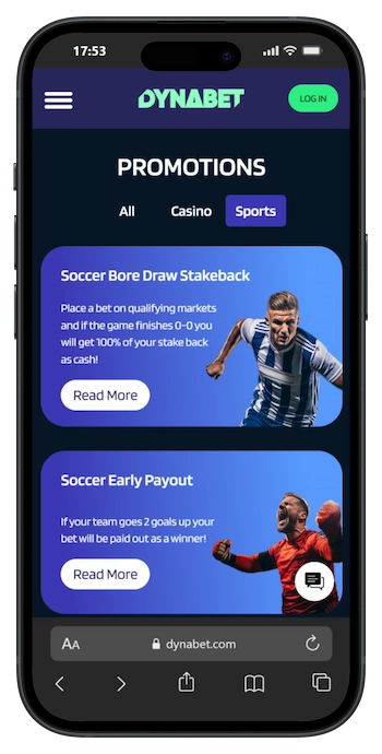 Dynabet oddskampanjer