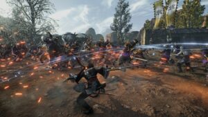 Dynasty Warriors Origins pre-order bonus: a fierce battle.