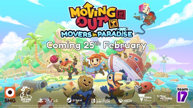 Moving Out’s Movers in Paradise DLC launches later this month