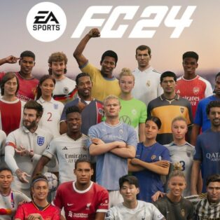 EA Sports FC 24 players posing for a picture.