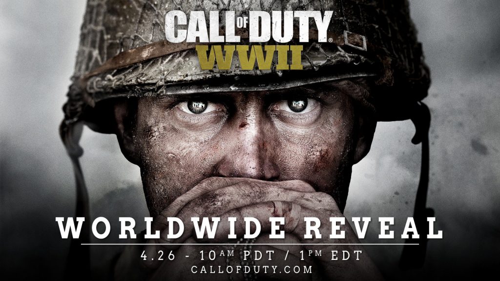 Call of Duty: WWII has been confirmed; full reveal on April 26