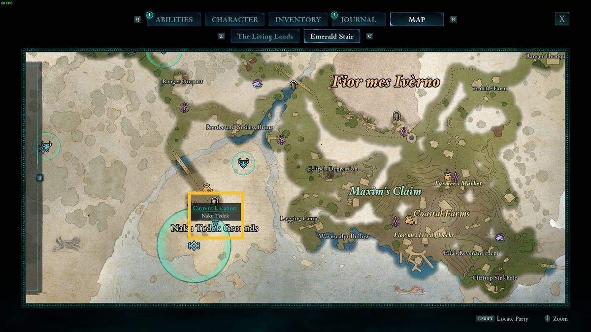 Avowed Totem of Defiance: map.