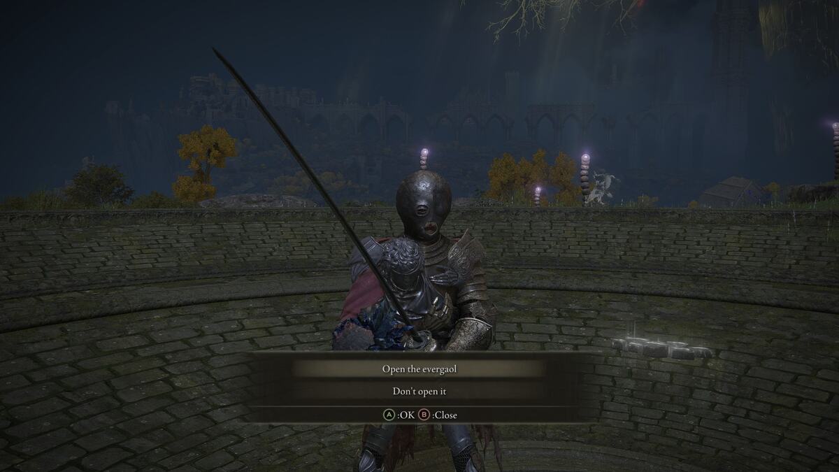 Elden Ring Blaidd questline: Choosing to free Blaidd from the Forlorn Hound Evergaol.