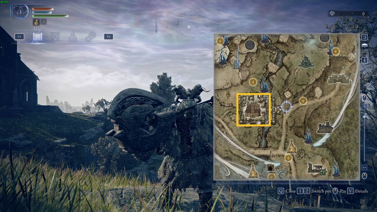 Elden Ring Nightreign Limveld map: Castle.