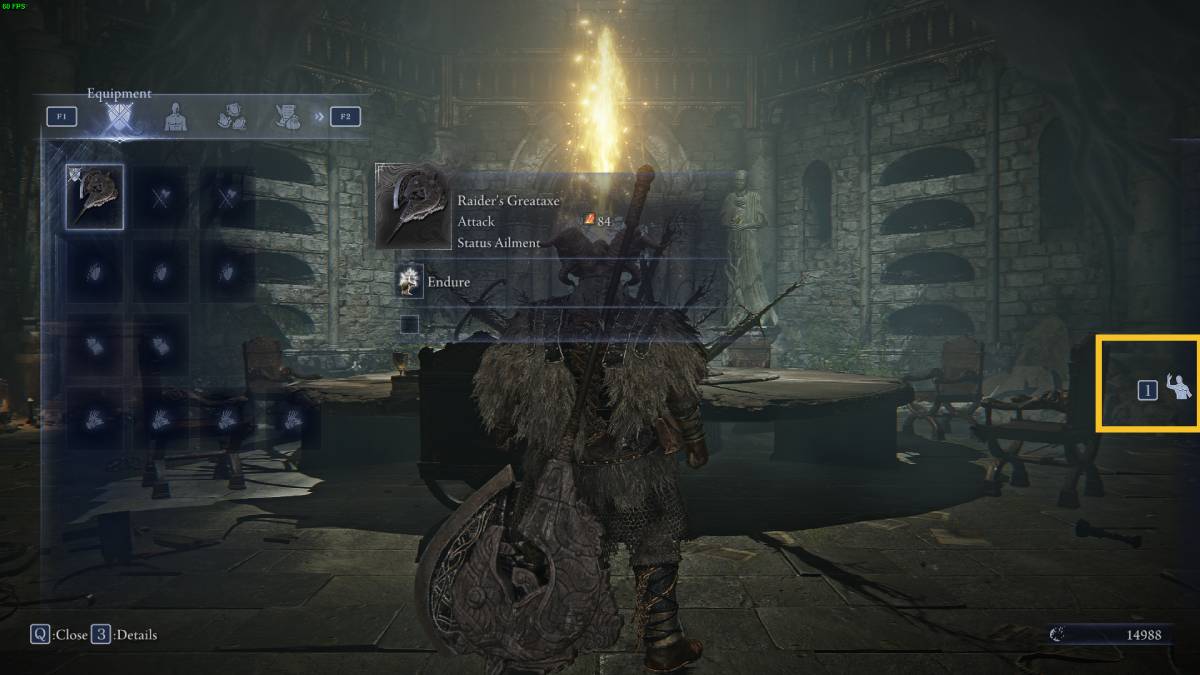 Elden Ring Nightreign how to emote: Main Menu.