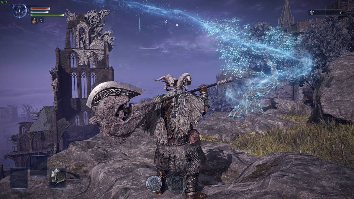 Elden Ring Nightreign new character movement: Nightfarer near a Spectral Hawk tree.
