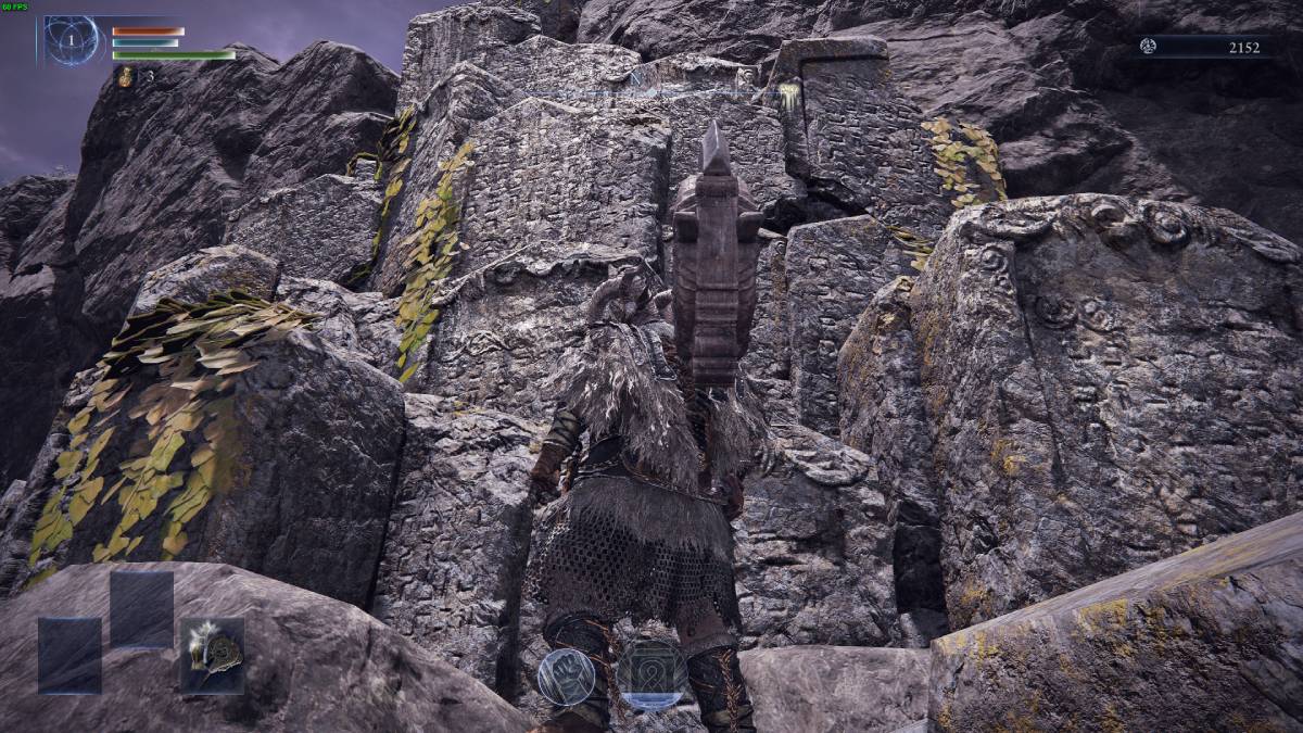 Elden Ring Nightreign new character movement: Nightfarer on a climbable wall.