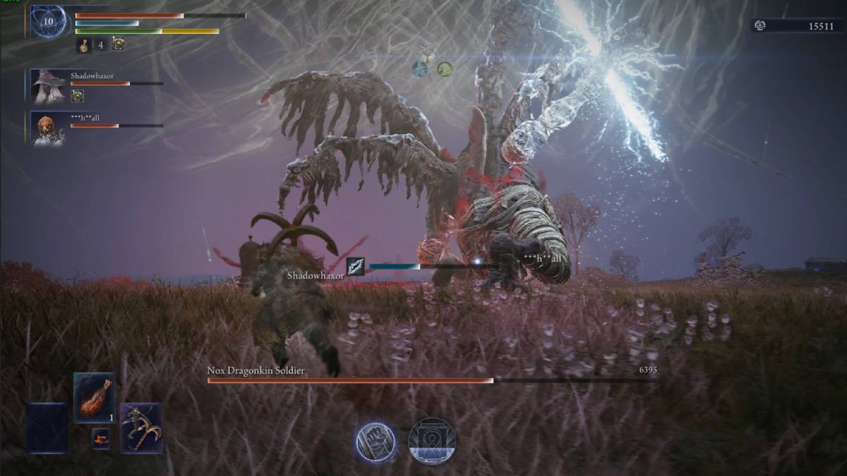 Elden Ring Nightreign review: Raider fighting a boss.