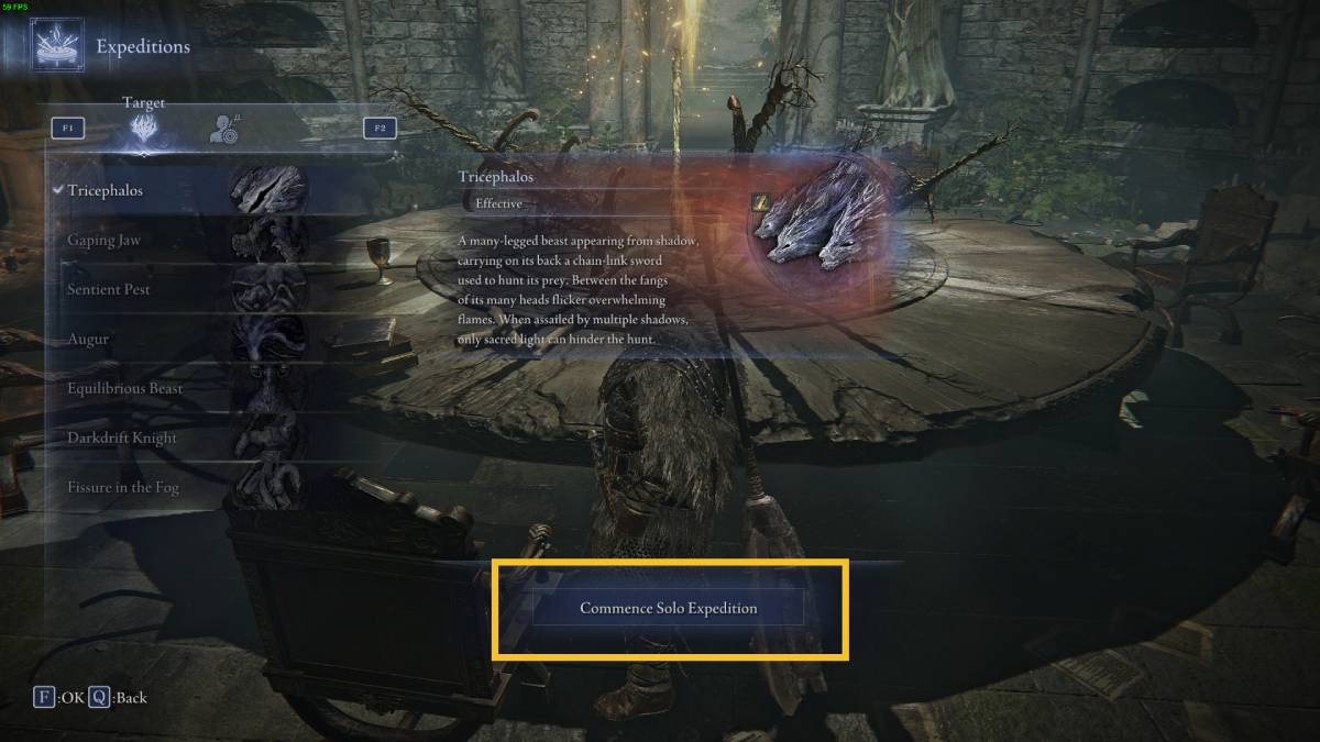 Elden Ring Nightreign single player Expeditions: Nightfarer in the Roundtable Hold.