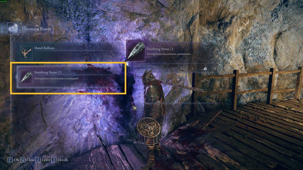 Elden Ring Nightreign tips and tricks: Smithing Stone 2 Dormant Reward in the Tunnels.