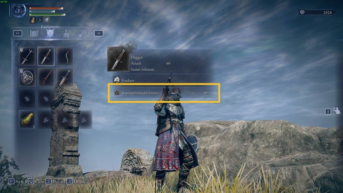 Elden Ring Nightreign tips and tricks: weapon inventory.