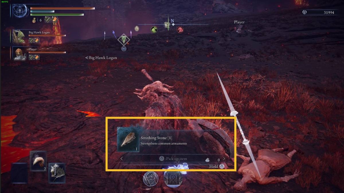 Elden Ring Nightreign weapon upgrades: smithing stone enemy loot.