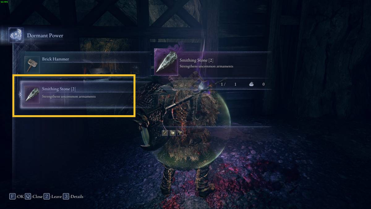 Elden Ring Nightreign weapon upgrades: Dormant Rewards screen.