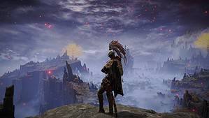 Elden Ring trophy guide: our character stands on a hill